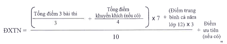 cách tính điểm trung bình môn thi THPT quốc gia